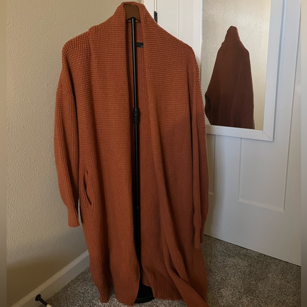 Women's Rust Cardigan Sweater